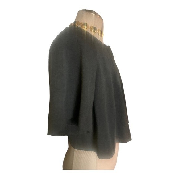 ADRIANNA PAPELL Women's Gray Jacket Only Size 14 NWT Bolero Cape Evening Dressy - Picture 6 of 14